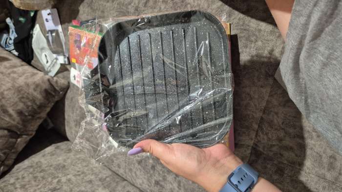 Фотография покупателя товара Сковорода-гриль Доляна «Моно», d=18 см, индукция, литой алюминий, чёрная - Фото 1