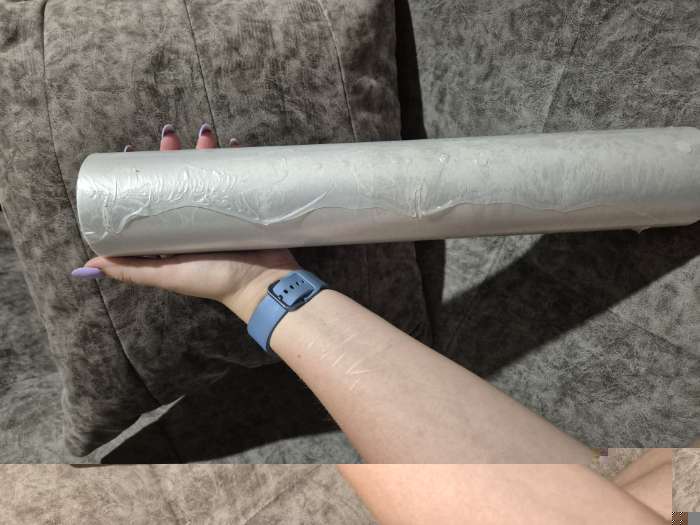 Фотография покупателя товара Бумага газетная для обёртки и упаковки, 420 мм × 100 м - Фото 1