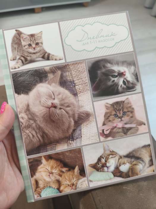 Фотография покупателя товара Дневник универсальный для 1-11 классов, «Котята», твердая обложка 7БЦ, глянцевая ламинация, 40 листов - Фото 4