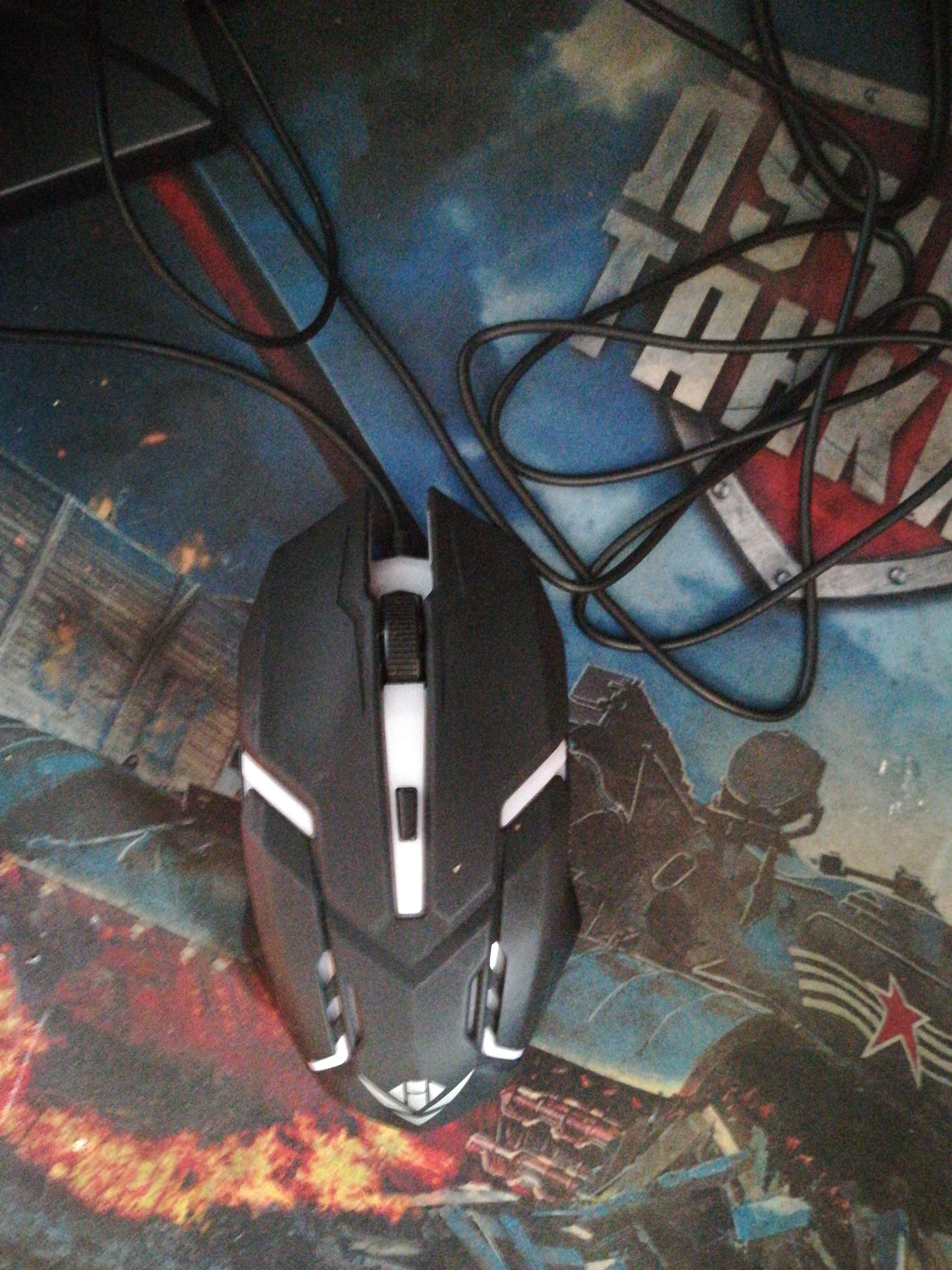Фотография покупателя товара Мышь Nakatomi MOG-03U Gaming, игровая, проводная, 4 кнопки, подсветка, 1600 dpi, USB, чёрная