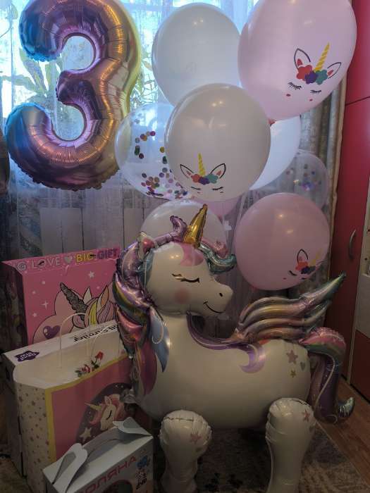 Фотография покупателя товара Воздушный шар фольгированный 32" «Цифра 1» - Фото 1