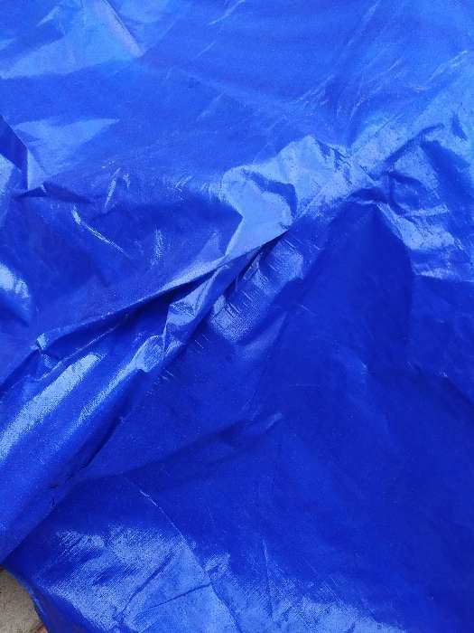 Фотография покупателя товара Тент защитный, 6 × 5 м, плотность 180 г/м², УФ, люверсы шаг 1 м, синий - Фото 1