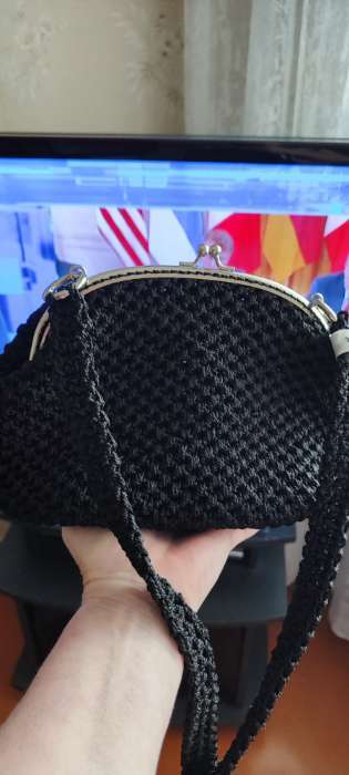 Фотография покупателя товара Фермуар пришивной «Полукруг», с креплениями, 20×7.5 см, цвет серебряный - Фото 2