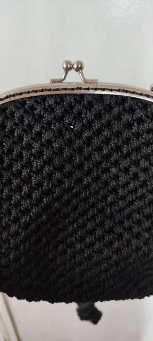 Фотография покупателя товара Фермуар пришивной «Полукруг», с креплениями, 20×7.5 см, цвет серебряный - Фото 4