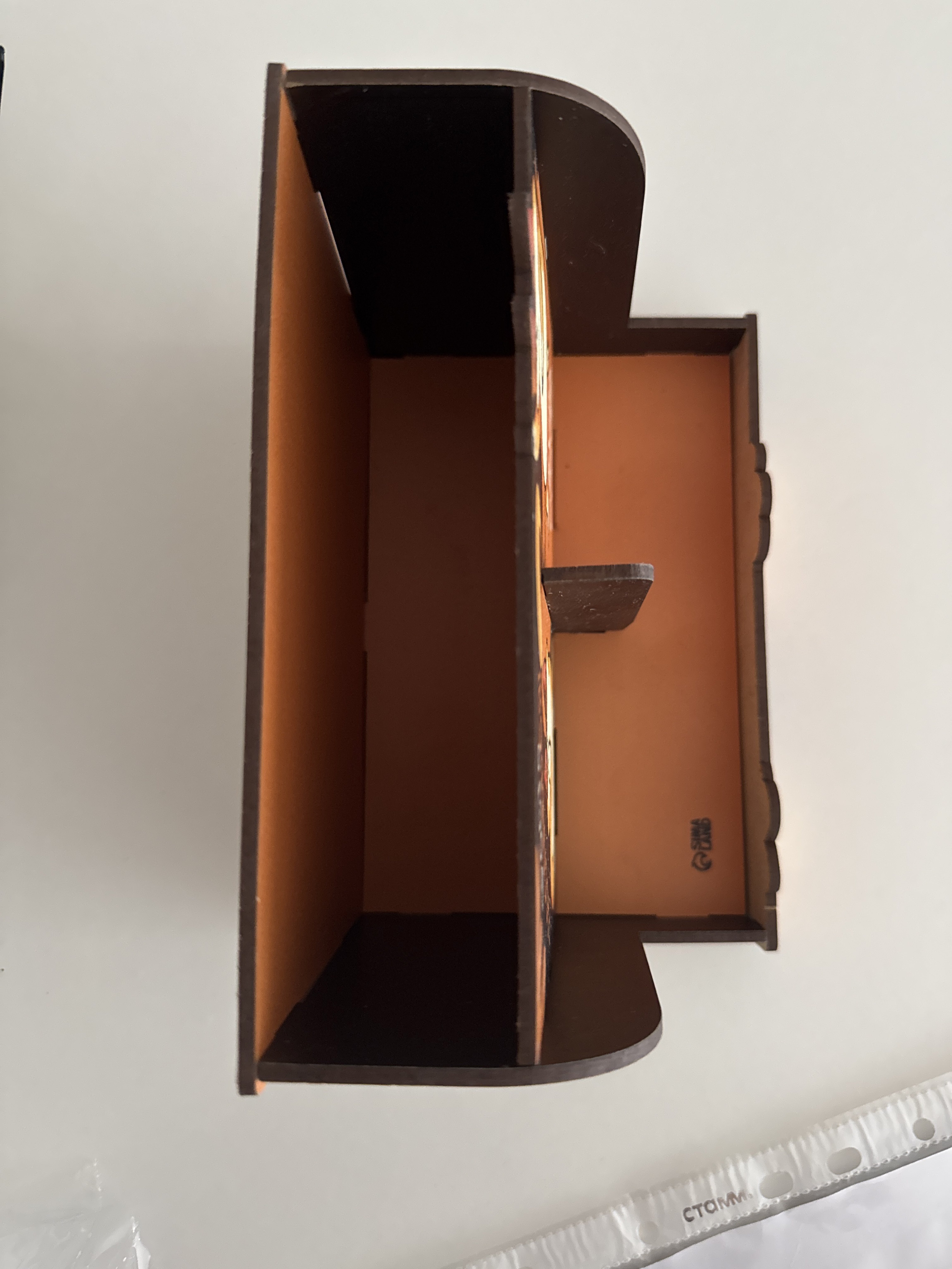 Фотография покупателя товара Органайзер для канцелярии, настольный, с местом под телефон «Рыжий кот» - Фото 2