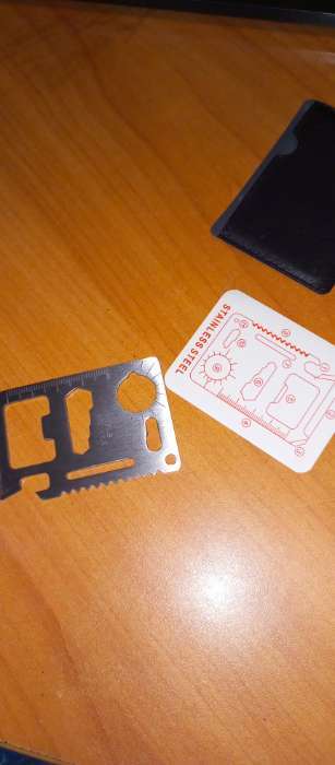 Фотография покупателя товара УЦЕНКА Мультиинструмент - карта выживания