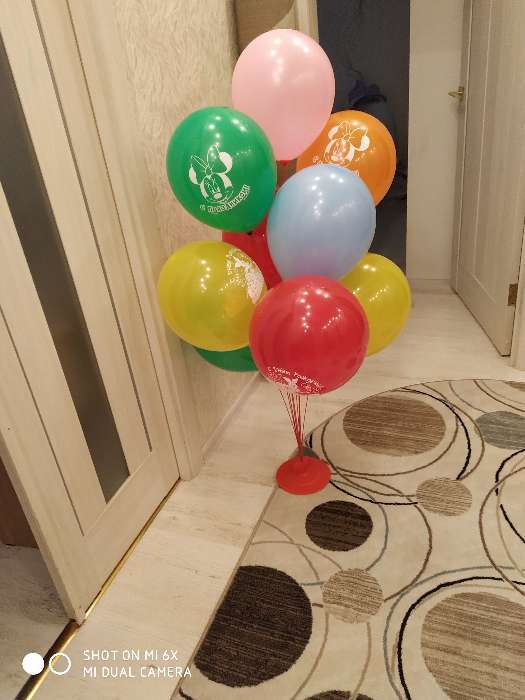 Фотография покупателя товара Стойка для воздушных шаров с подставкой, на 11 шаров, цвет красный - Фото 30