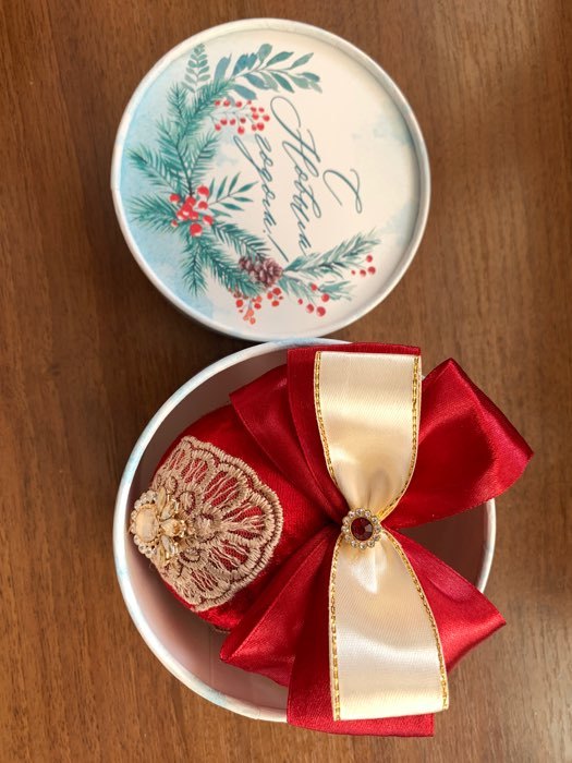 Фотография покупателя товара Коробка подарочная «Снежного счастья», 12 х 8 см - Фото 1