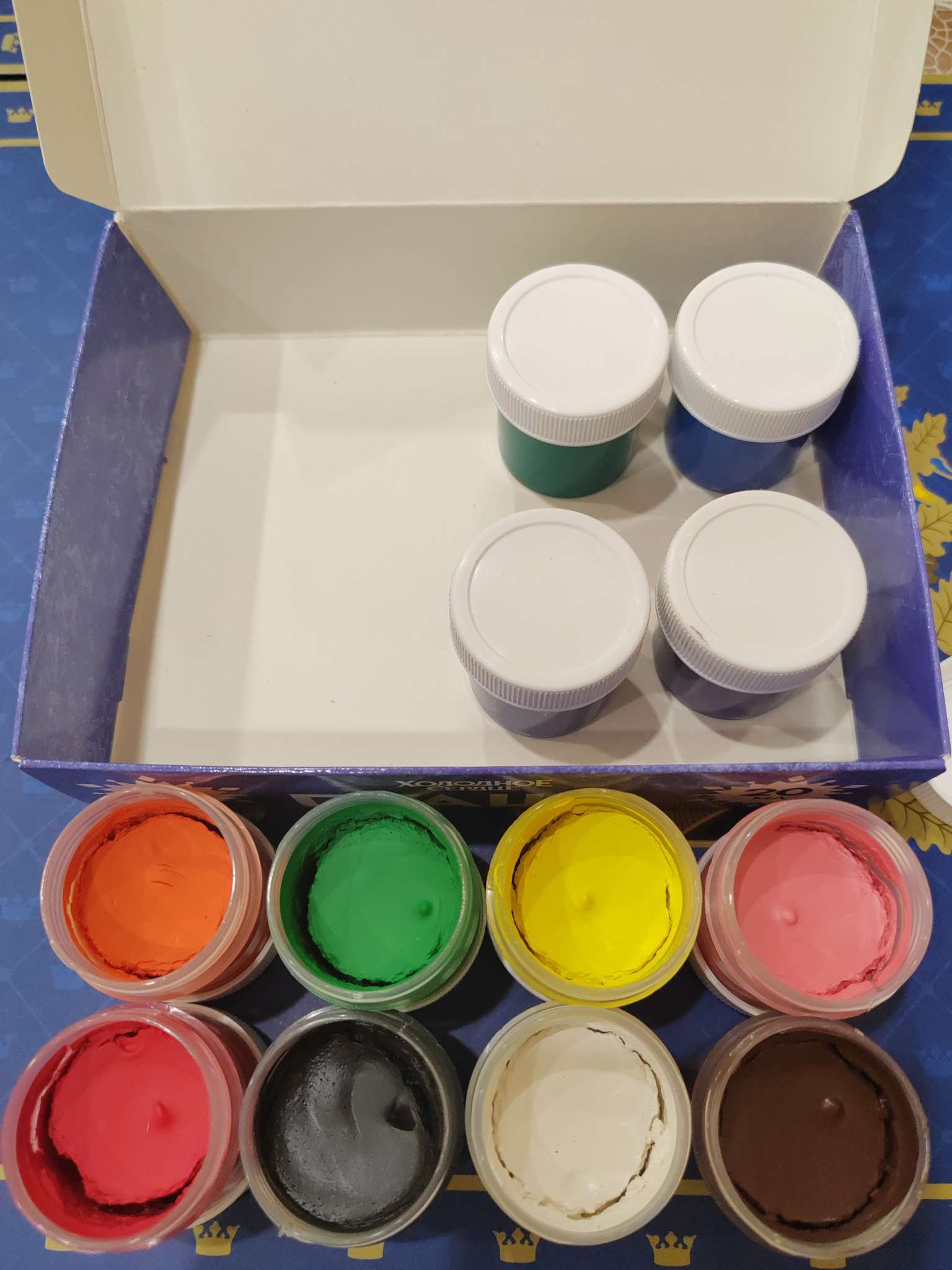 Фотография покупателя товара Гуашь 12 цветов по 20 мл, «Холодное сердце» - Фото 8