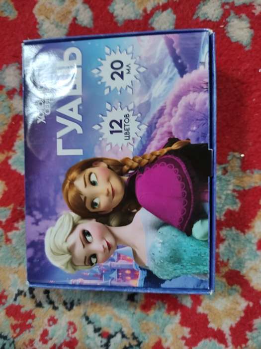 Фотография покупателя товара Гуашь 12 цветов по 20 мл, «Холодное сердце» - Фото 4