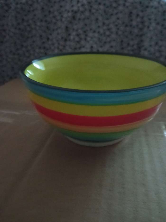 Фотография покупателя товара Салатник керамический «Спектр», 1,5 л, цвет МИКС - Фото 3