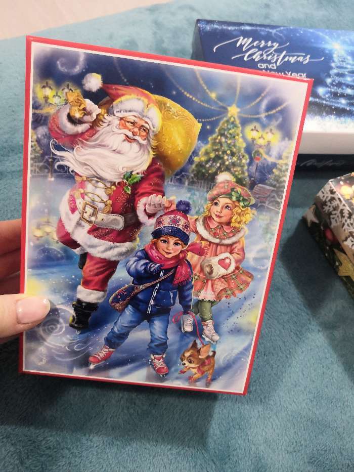 Фотография покупателя товара Подарочная коробка сборная "Зимние забавы", 16,5 х 12,5 х 5,2 см