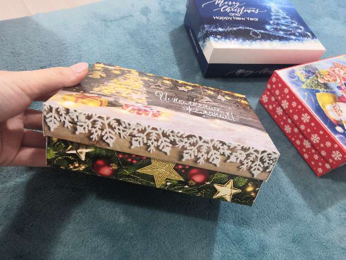 Фотография покупателя товара Коробка сборная крышка-дно без окна, "Ёлочные игрушки", 16,5 х 12,5 х 5,2 см - Фото 16