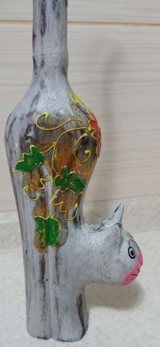 Фотография покупателя товара Сувенир «Кошечка», 8×4×38 см, дерево - Фото 4