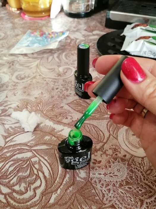 Фотография покупателя товара Гель-лак для ногтей, с эффектом кашемира, трёхфазный LED/UV, 10мл, зелёный - Фото 14