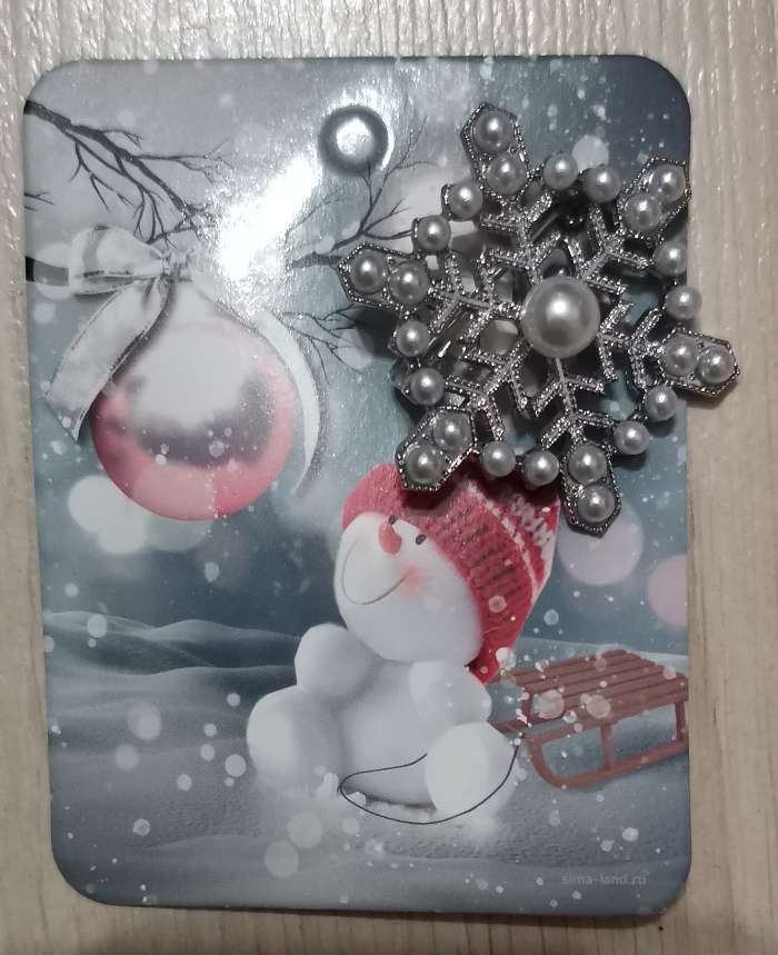 Фотография покупателя товара Брошь "Снежинка" с бусинами, цвет белый в серебре
