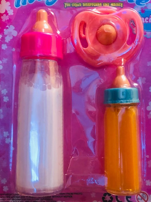 Фотография покупателя товара Волшебная бутылочка для кукол, набор 2 шт. с соской, МИКС