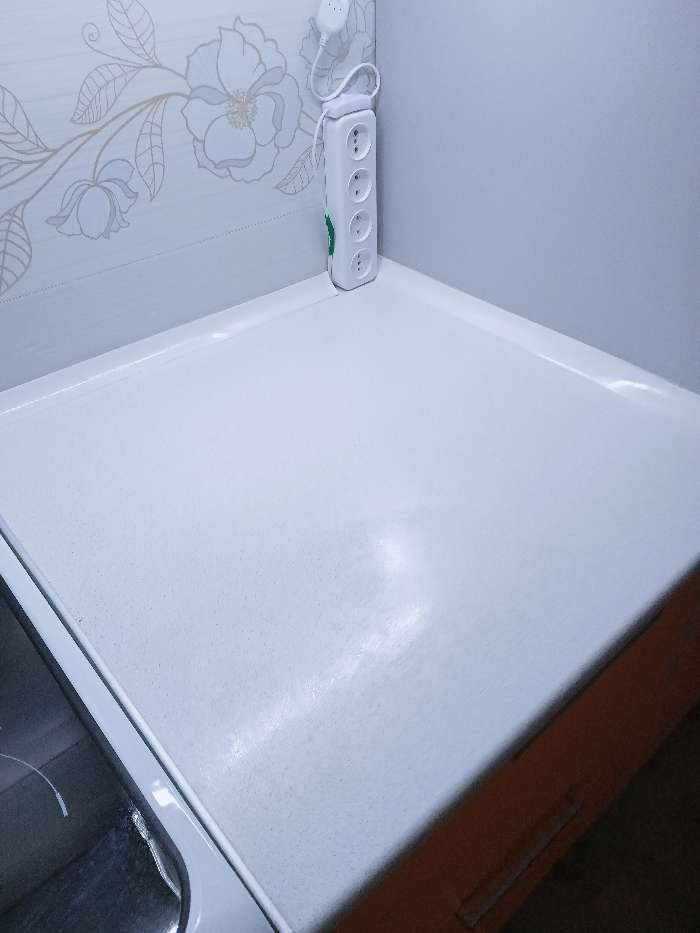 Фотография покупателя товара Плинтус двухсоставной "Идеал" для столешниц/ванны, 25х25х3000 мм, Белый - Фото 10