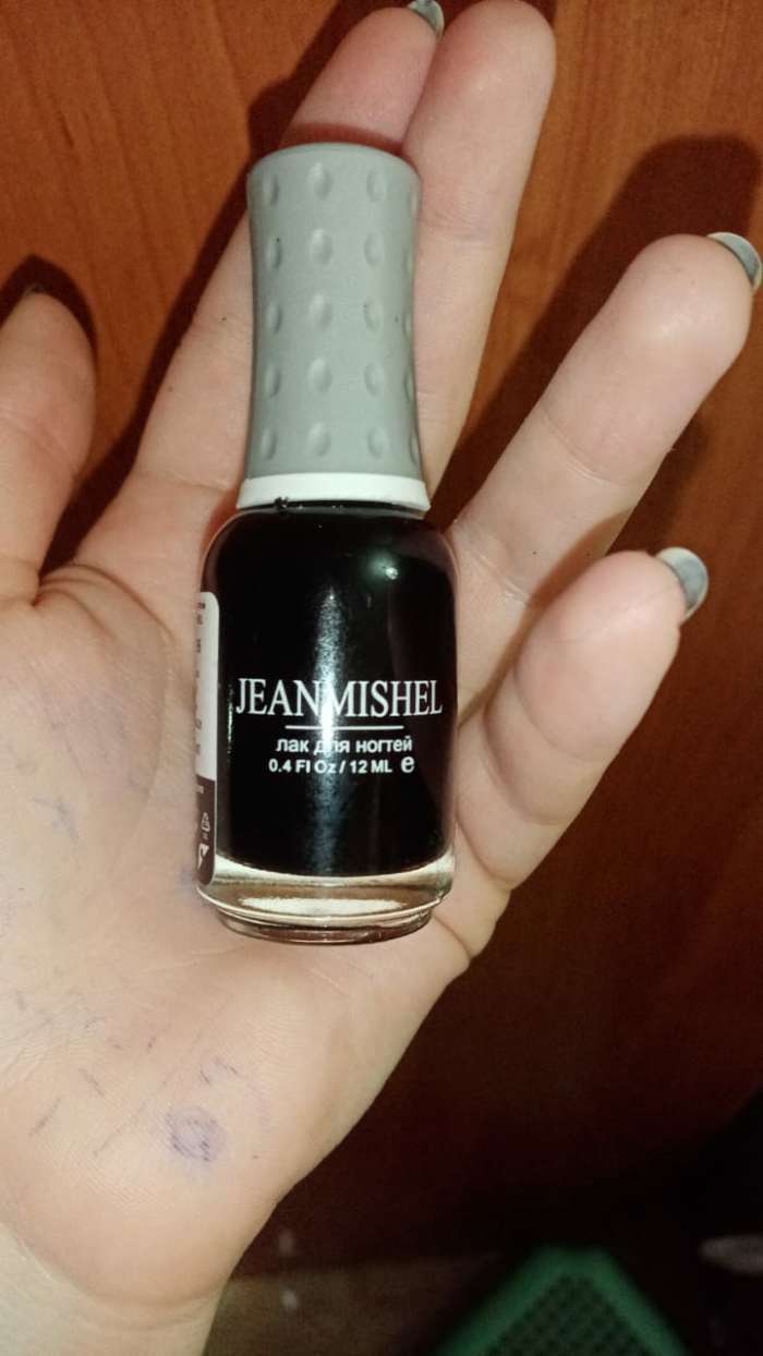 Фотография покупателя товара Лак для ногтей Jeanmishel, тон 199, чёрный, 12 мл