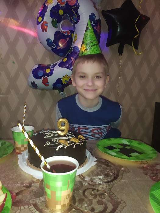 Фотография покупателя товара Свеча в торт "Грань", цифра "3", фиолетовый металлик, 6,5 см - Фото 51