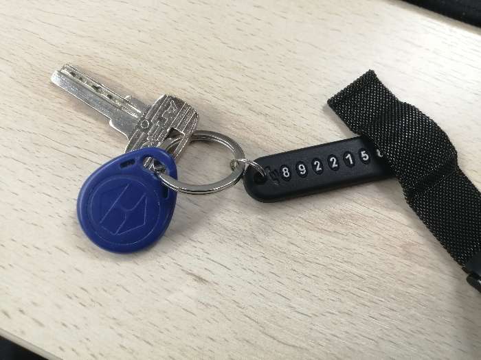 Фотография покупателя товара Брелок для ключей на кольце с табличкой номера LITTLEMONSTER - Фото 1