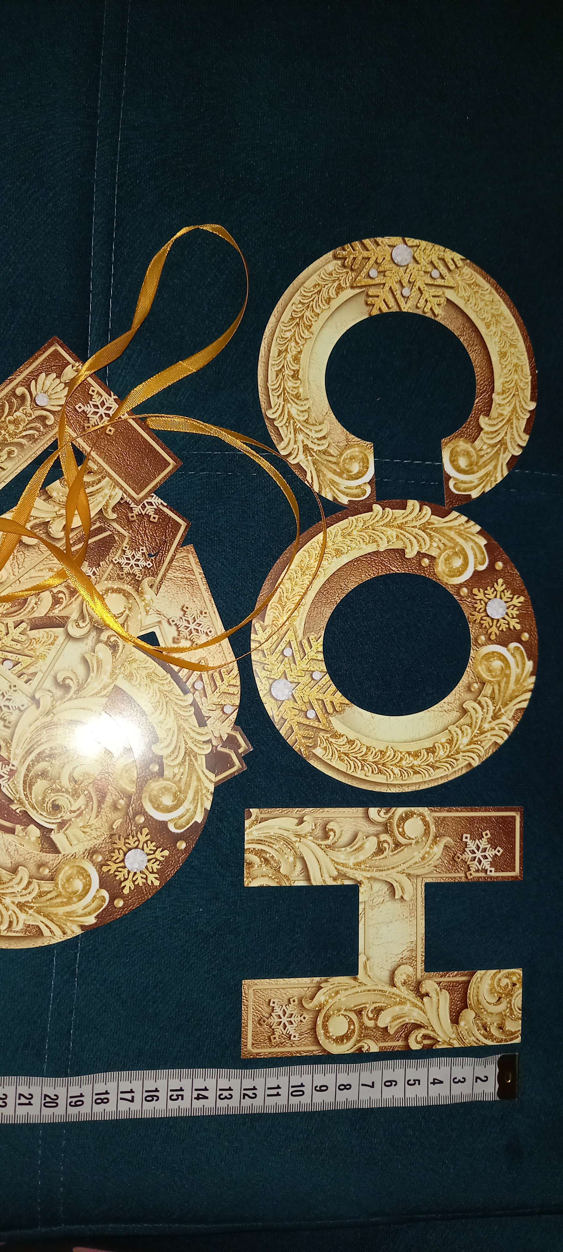 Фотография покупателя товара Гирлянда на ленте «С новым годом», золотая 130 см - Фото 5