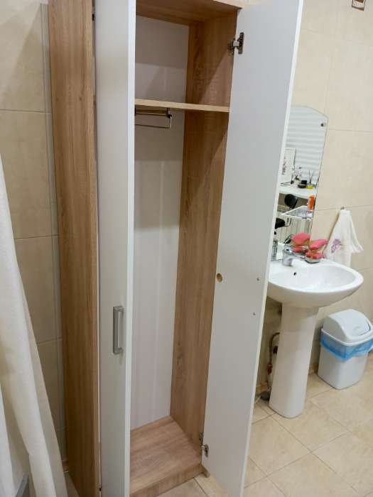 Фотография покупателя товара Шкаф «Энтер», 544×344×1900 мм, цвет дуб сонома/белый - Фото 27