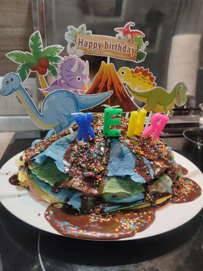 Фотография покупателя товара Набор для украшения торта «С днём рождения. Динозавры», 7 шт. - Фото 2