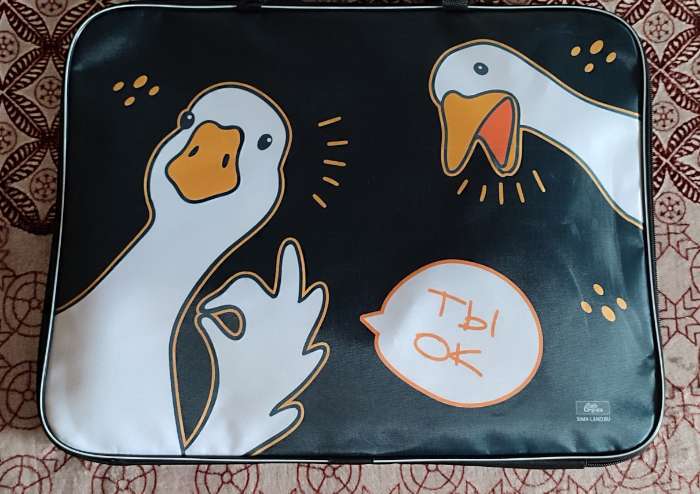 Фотография покупателя товара Папка с ручками, А3, текстильная, 47×35×2 см «Бабочки» - Фото 2