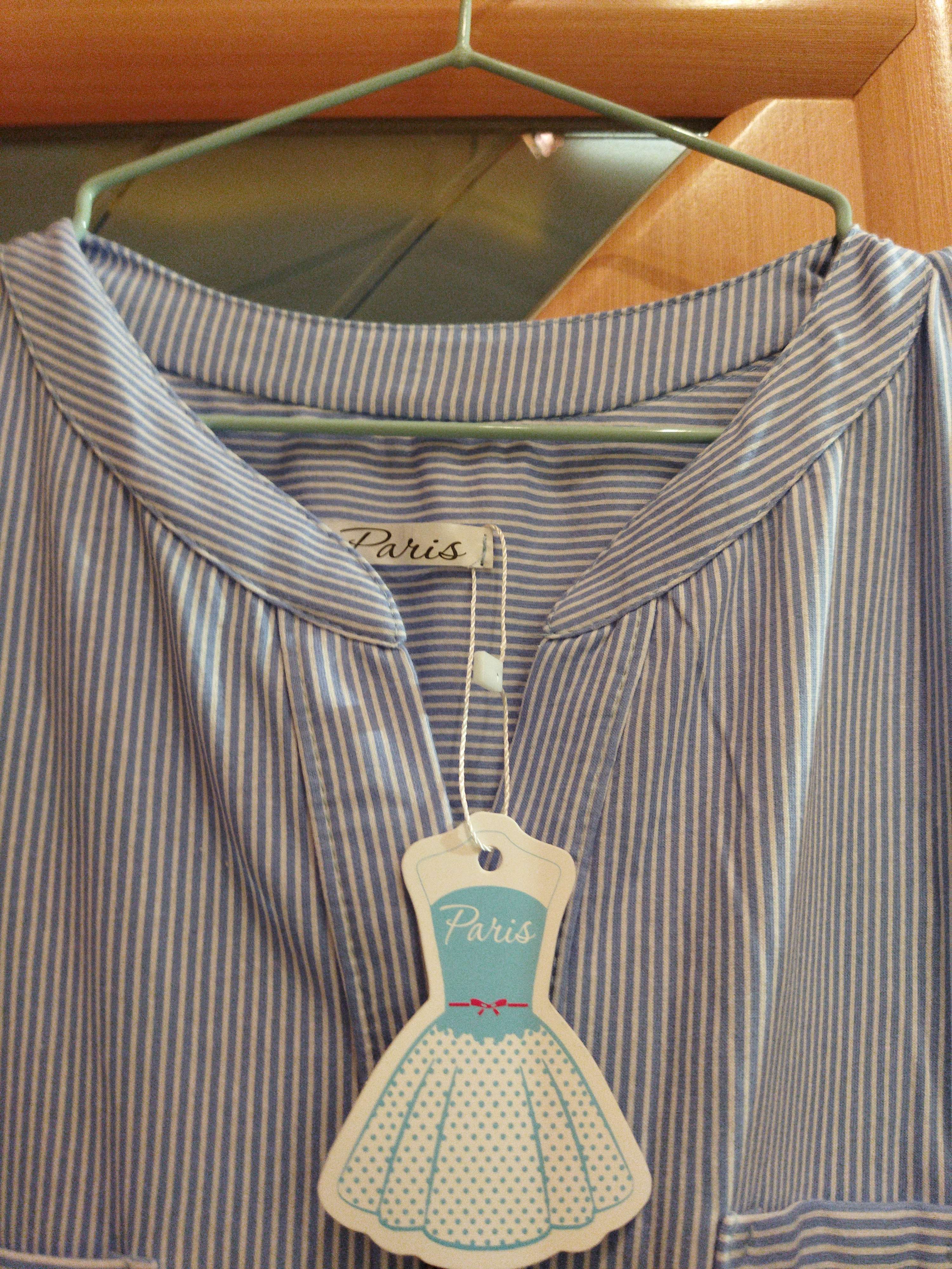 Фотография покупателя товара Рубашка женская, цвет голубой, размер 60 - Фото 1