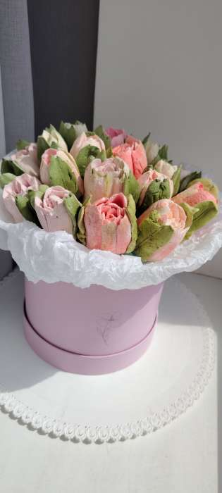 Фотография покупателя товара Набор коробок 3 в 1, упаковка подарочная, «Цветы», 16×16×14‒20×20×17 см - Фото 1