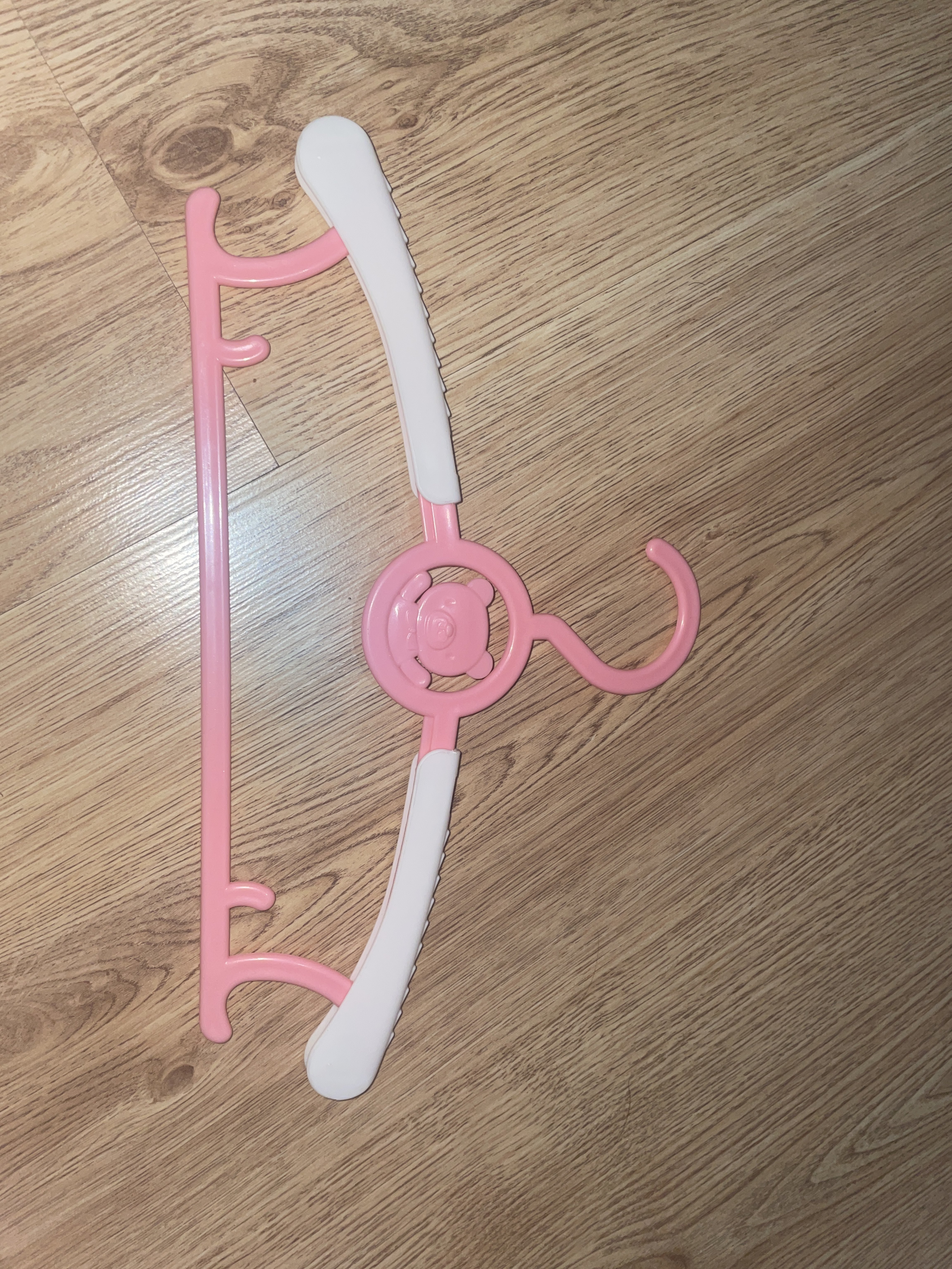 Фотография покупателя товара Плечики для одежды детские «Мишка», раздвижные, 28×16 см, МИКС - Фото 1