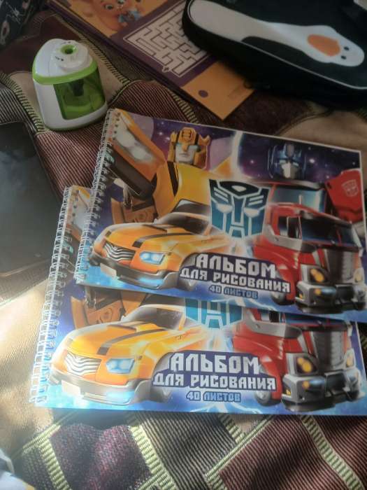 Фотография покупателя товара Альбом для рисования А4, 40 листов 100 г/м², на пружине, «Трансформеры» - Фото 1