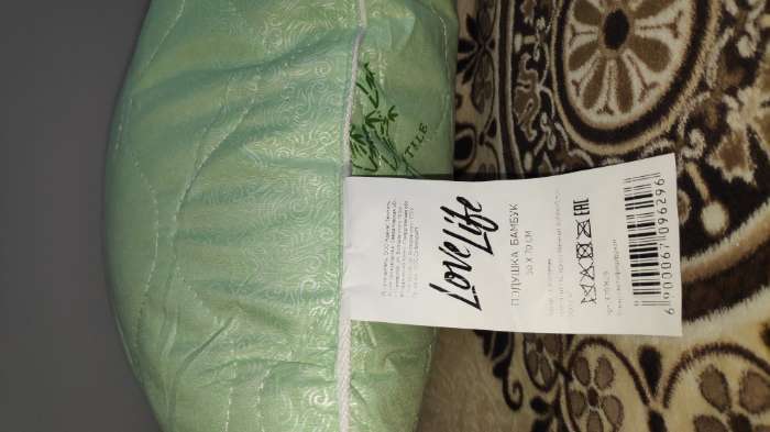 Фотография покупателя товара Подушка LoveLife, бамбук, 50×70 см, глосс-сатин - Фото 3