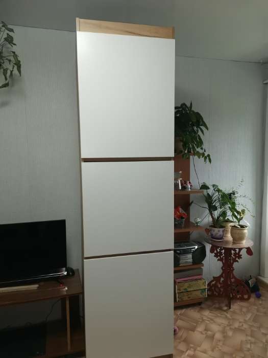 Фотография покупателя товара Шкаф – пенал «Оливия», 600×560×2240 мм, цвет крафт золотой - Фото 1