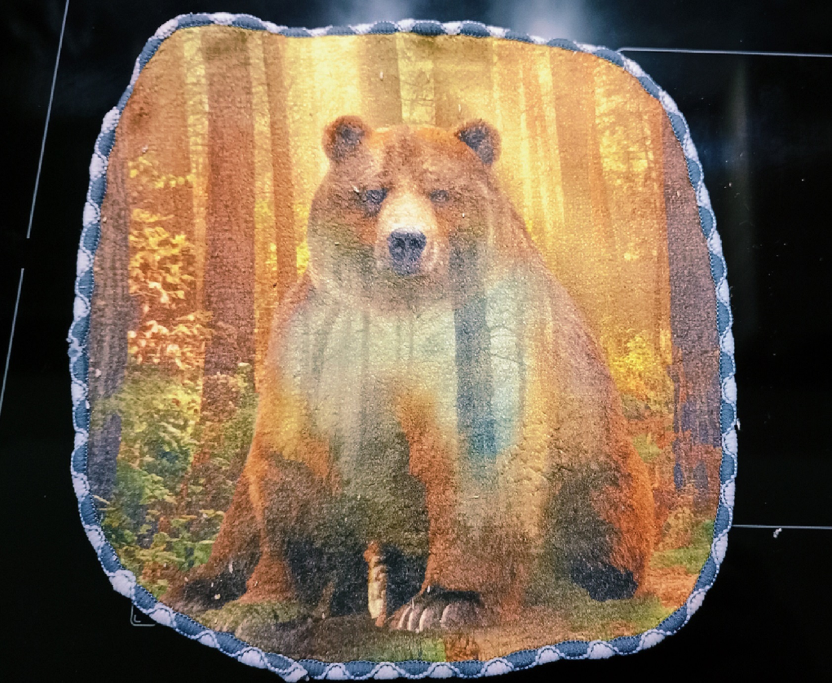 Фотография покупателя товара Полотенце «Медведь», 20 × 20 см, микрофибра, 400 г/м² - Фото 1