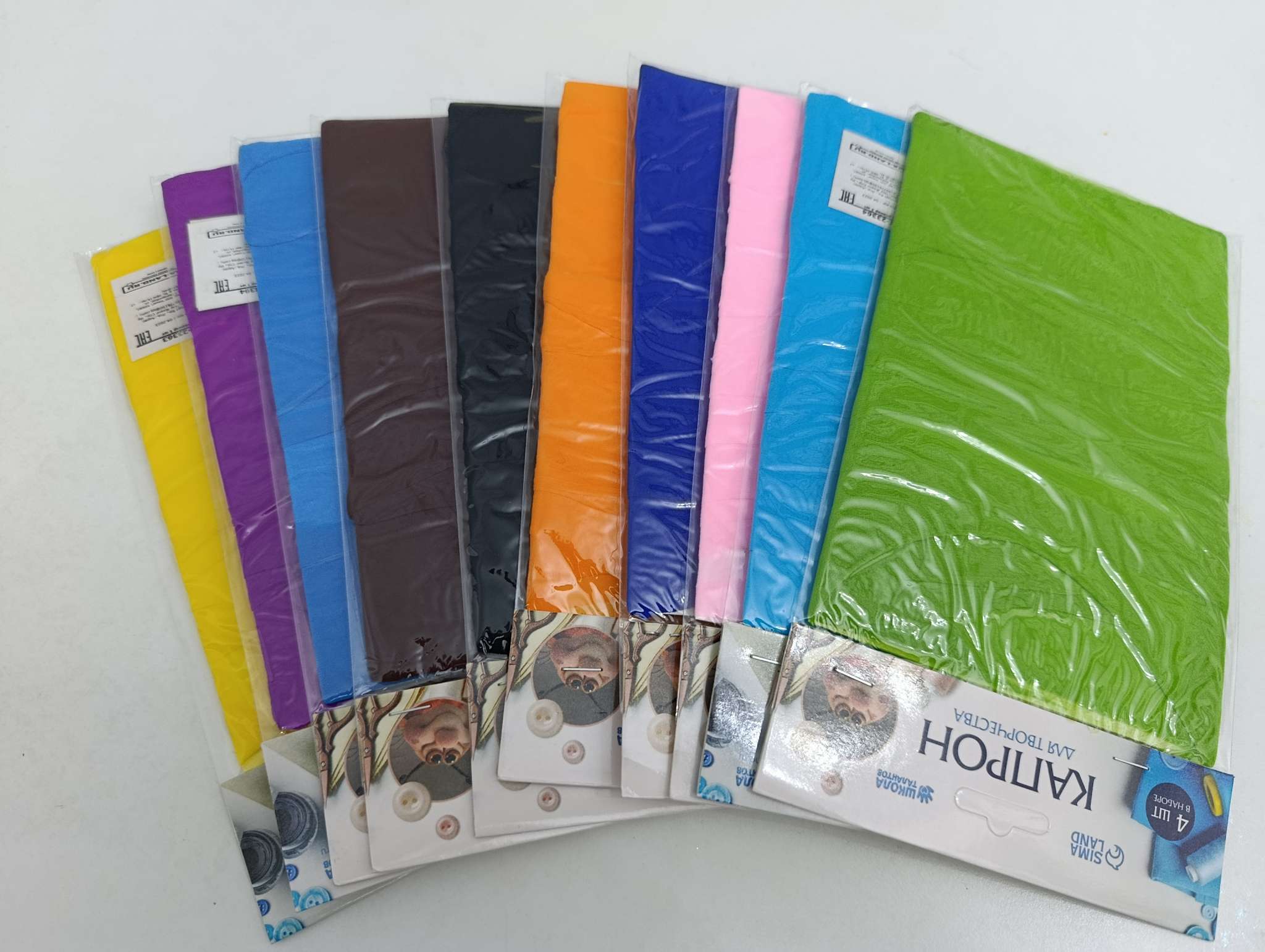 Фотография покупателя товара Капрон для кукол и цветов, набор 4 шт., размер 1 шт. — 45×6 см, цвет зелёный - Фото 1