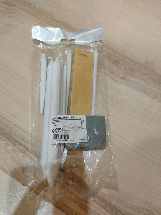 Фотография покупателя товара Набор инструментов для растушёвки, 8 предметов, 1 наждачка-12 листов, 1 ластик-клячка - Фото 1