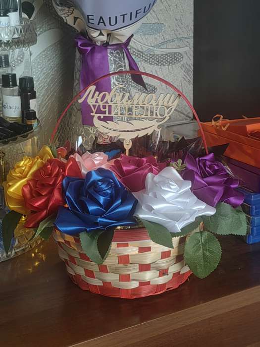 Фотография покупателя товара Корзина плетёная, 26×26×12 см, ручка h=18 см, бамбук, натуральный цвет, Greengo - Фото 8