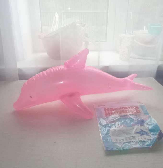 Фотография покупателя товара Игрушка надувная «Дельфин», 55 см, цвет МИКС - Фото 1