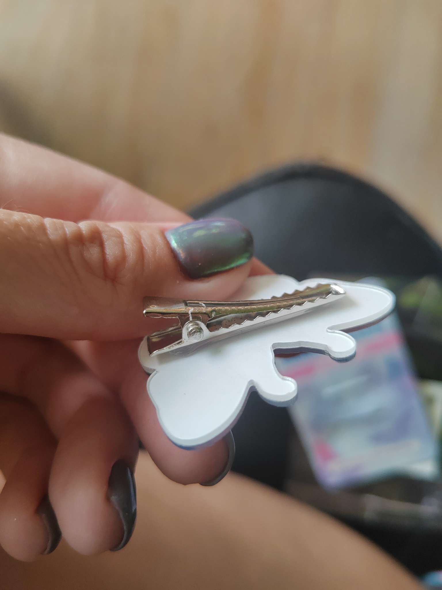 Фотография покупателя товара Заколка для волос детская «Для самой волшебной», 3.3×3.8 см - Фото 2