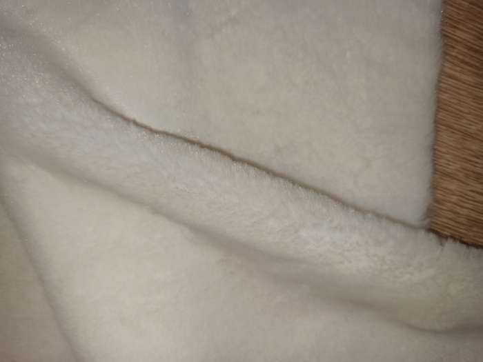 Фотография покупателя товара Лоскут для рукоделия, мех на трикотажной основе, 50 × 50 см, цвет белый - Фото 5