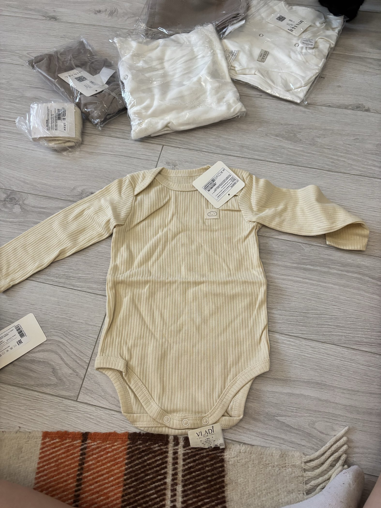 Фотография покупателя товара Боди с длинным рукавом «Крошка Я», рост 68-74 см, белое - Фото 5