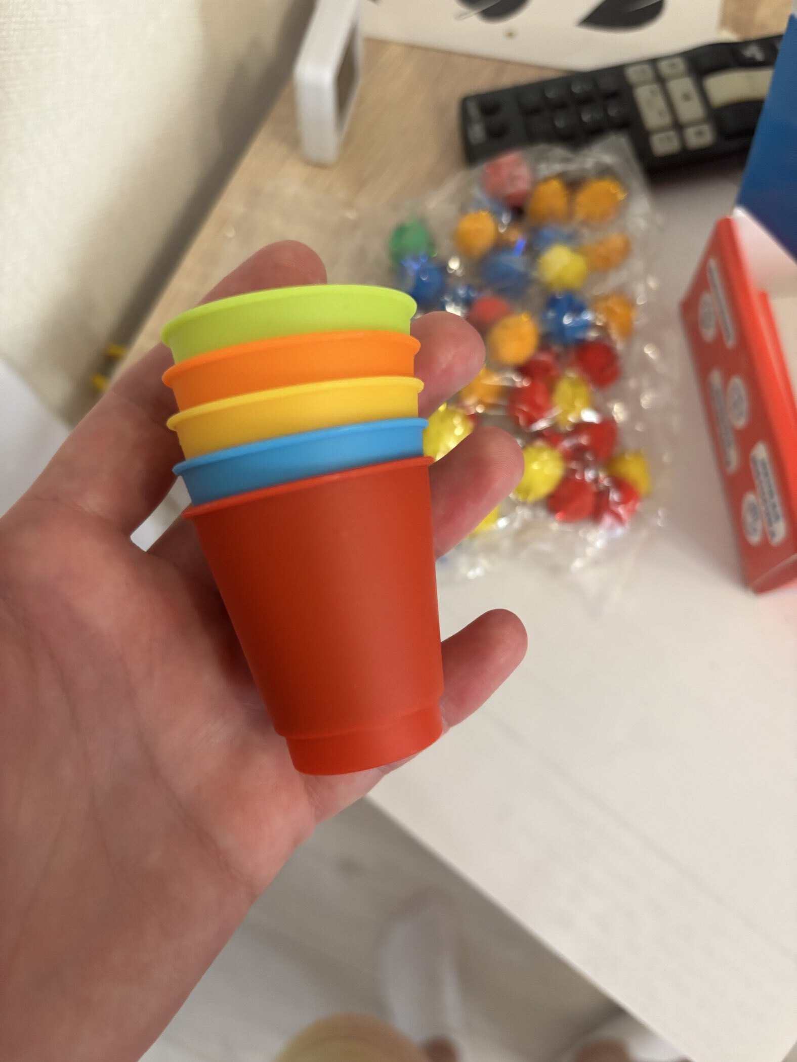 Фотография покупателя товара Развивающий набор «Сортер-стаканчики. Новогодние бомбошки», 3+ - Фото 72