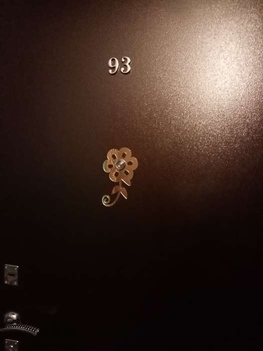 Фотография покупателя товара Цифра дверная "9" "АЛЛЮР", на клеевой основе, цвет хром - Фото 1