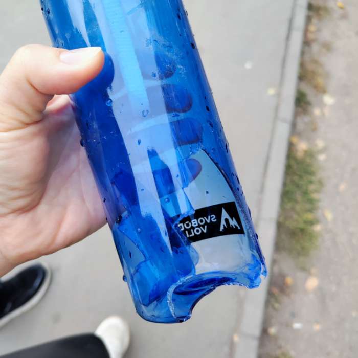 Фотография покупателя товара Бутылка для воды пластиковая SVOBODA VOLI, 650 мл - Фото 3