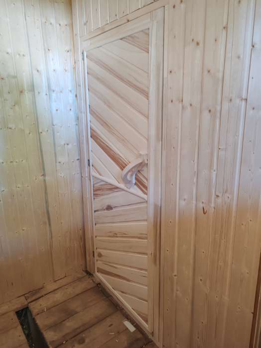 Фотография покупателя товара Дверь для бани и сауны, 170×80 см по коробке, липа, универсальная - Фото 1