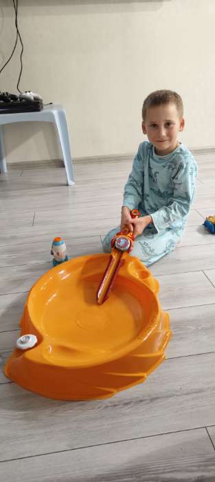 Фотография покупателя товара Арена для сражения волчков, диаметр 45 см - Фото 1