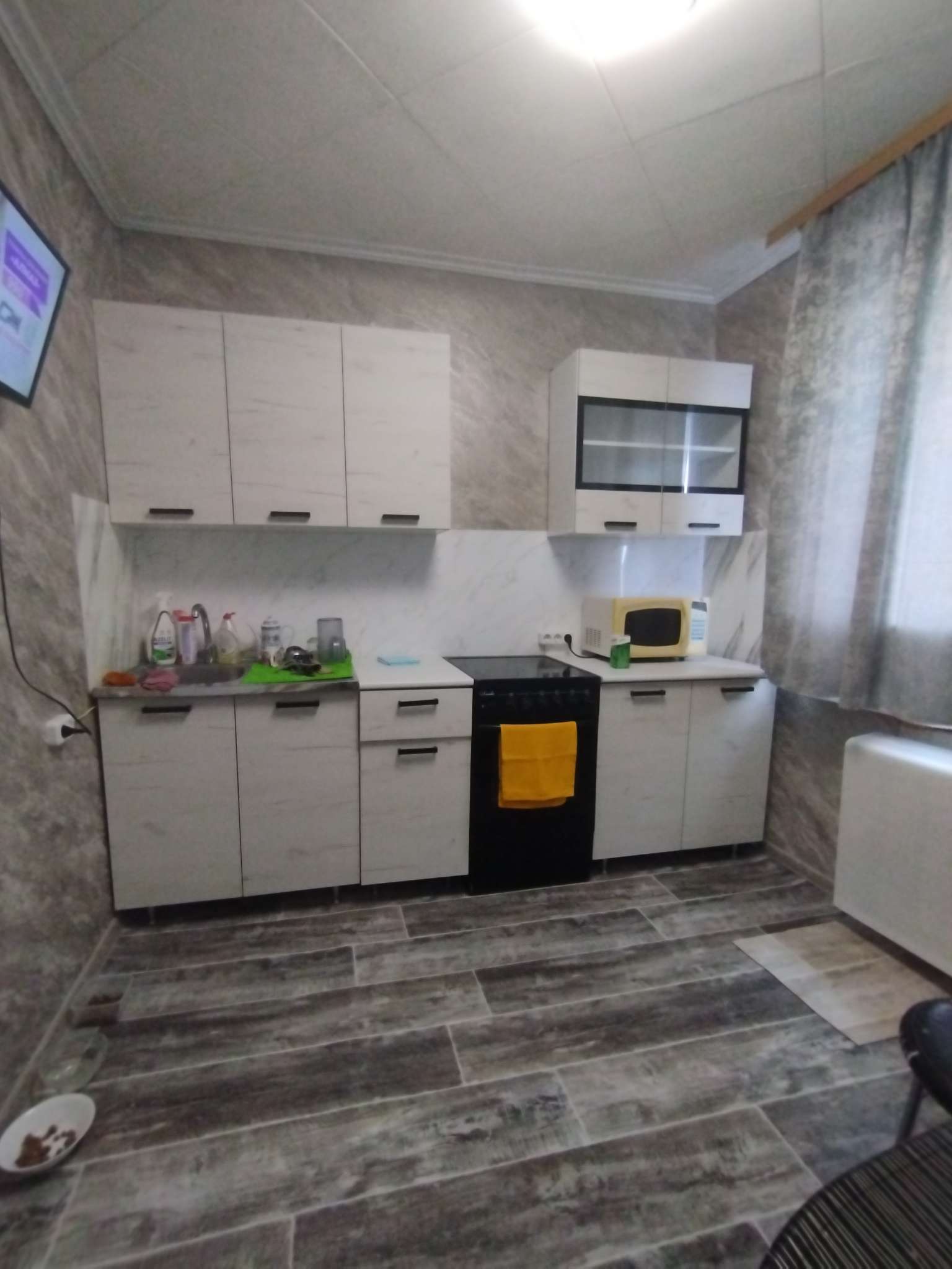 Фотография покупателя товара Кухня прямая «Рио» NEW, со столешницей, 1600 мм, цвет дуб крафт/антарес столешница - Фото 2