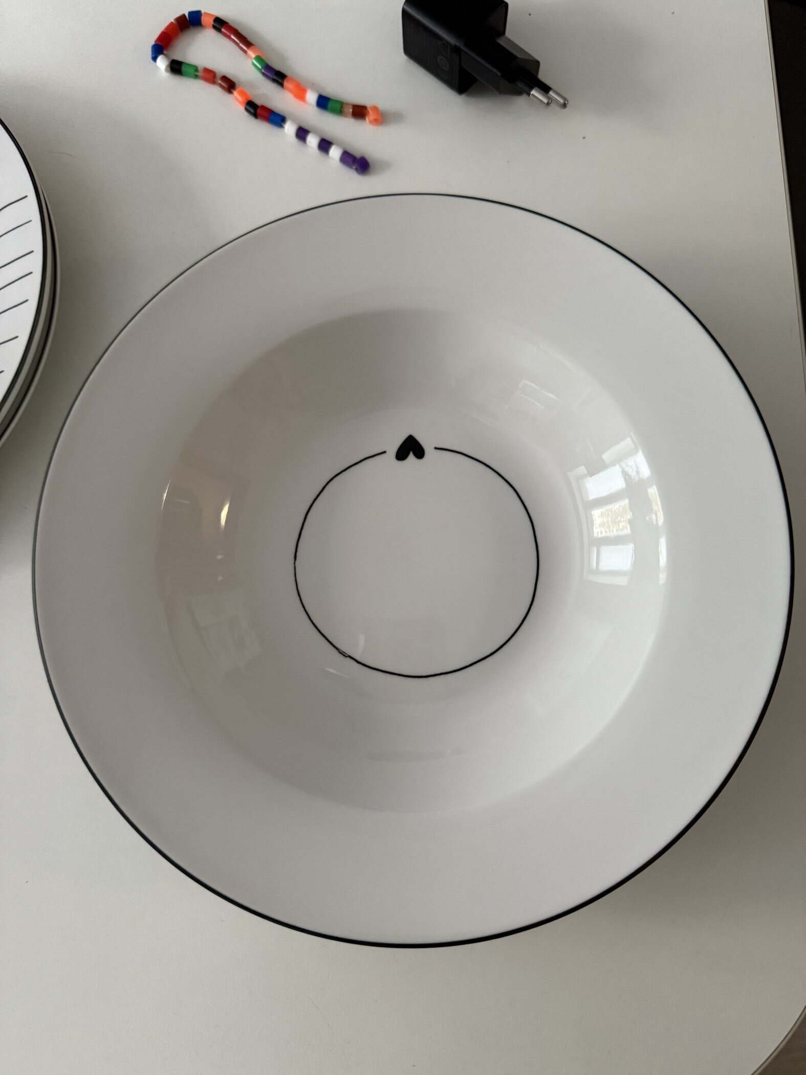 Фотография покупателя товара Тарелка суповая керамическая «Любовь в деталях», d=22.4 см, ручная работа - Фото 2